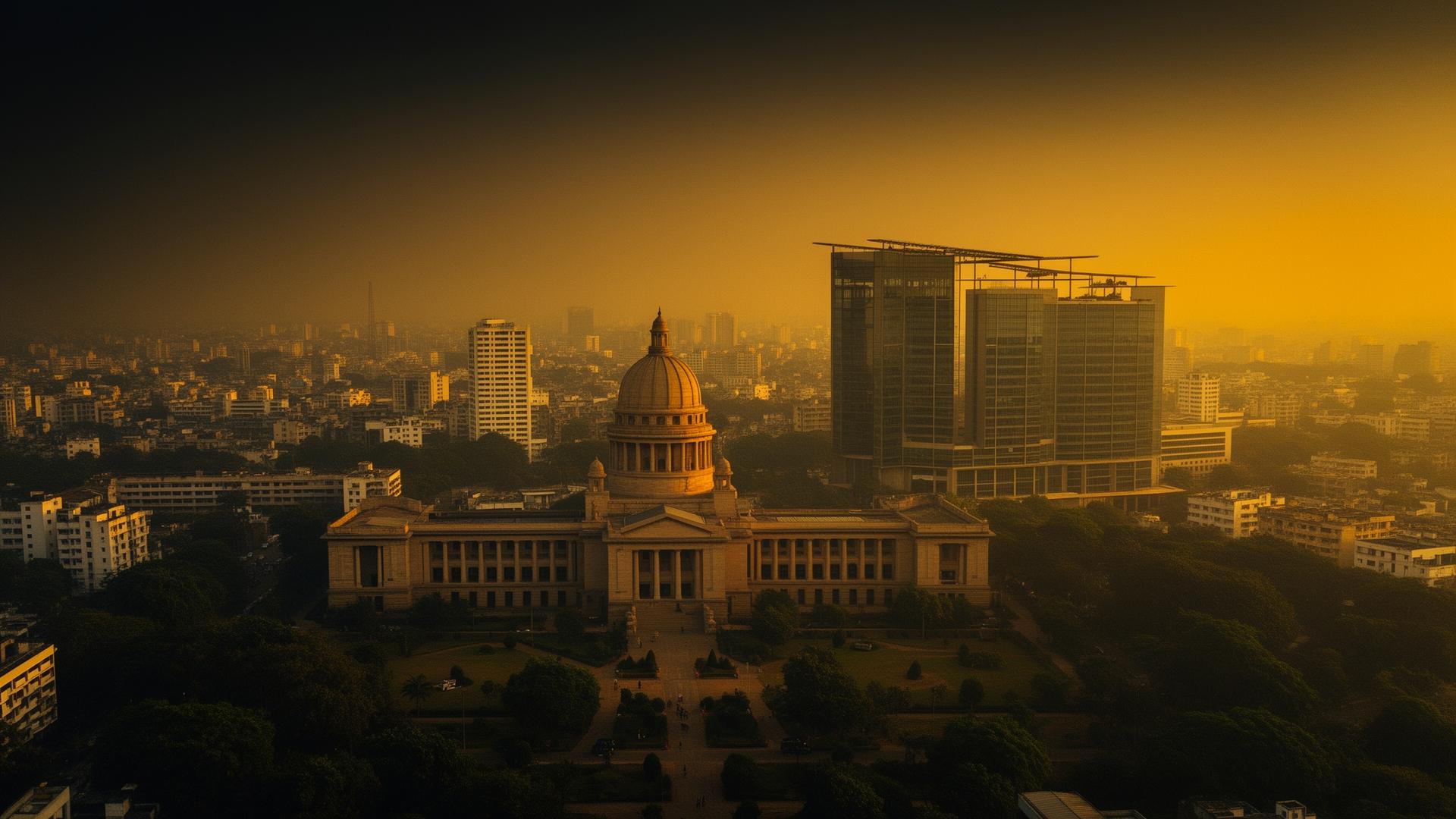 Bengaluru at golden hour — RootWell delivers across the city